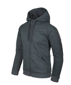 Куртка толстовка (Худи) Urban Tactical Hoodie (Fullzip) Helikon-Tex Black-Grey Melange S (Черный/Серый) Тактическая мужская - изображение 1