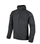 Куртка Alpha Hoodie Jacket - Grid Fleece Helikon-Tex Black XL - зображення 1