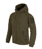 Куртка толстовка (Худі) Urban Tactical Hoodie (Fullzip) Lite Helikon-Tex Green 2XL Тактична чоловіча - зображення 1