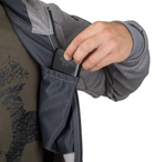 Куртка толстовка (Худи) Urban Tactical Hoodie (Fullzip) Helikon-Tex Grey Melange 2XL Тактическая мужская - изображение 9