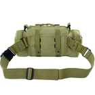 Тактическая штурмовая наплечная сумка Molle M-03G 10л GREEN - изображение 2
