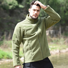 Мужская флисовая кофта Han-Wild HW012 Green 3XL тактическая - изображение 3