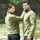 Мужская флисовая кофта Han-Wild HW012 Green 3XL тактическая - изображение 4