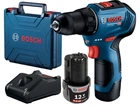 Безщітковий акумуляторний дриль-шурупокрут Bosch Professional GSR 12V-30, 12В, 2 акум.по 2 амп. год, зарядний пристрій GAL 12V-40 (4 амп) , валіза (06019G9000)
