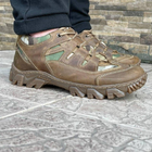 Кросівки чоловічі тактичні ЗСУ 6646 41 р 26,5 см коричневі - зображення 3