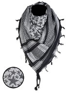 Арафатка шарф-шемаг тактична 110х110см Зірка Mil-Tec Універсальний Чорний - зображення 1