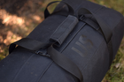 Тактична сумка баул US 65 л велика військова армійська сумка баул колір чорний для передислокації ЗСУ - зображення 2