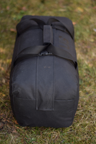 Тактична сумка баул US 65 л велика військова армійська сумка баул колір чорний для передислокації ЗСУ - зображення 5