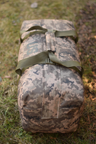 Тактична сумка баул US 65 л велика військова армійська сумка баул колір піксель для передислокації ЗСУ - зображення 5