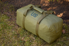 Тактическая сумка баул US 65 л большая военная армейская сумка баул цвет олива хакки для передислокации ВСУ - изображение 10