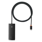 USB хаб адаптер Baseus Lite Series 4 в 1 (Type-С to USB 3.0*4 ) 1м Black