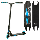 Самокат трюковый двухколесный с алюминиевыми пегами Best Scooter FEAR Черный с голубым