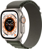 Smartwatch Apple Watch Ultra GPS + Cellular 49mm Titanium Case with Green Alpine Loop - Small (MNHJ3) - obraz 1