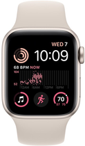 Smartwatch Apple Watch SE (2022) GPS 40mm Starlight Aluminium Case with Starlight Sport Band (MNJP3) - obraz 4