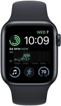 Смарт-годинник Apple Watch SE (2022) GPS 40mm Midnight Aluminium Case with Midnight Sport Band (MNJT3) - зображення 4