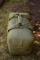 Сумка тактична баул US 65 л військова армійська сумка баул колір олива хаккі для передислокації ЗСУ - зображення 4