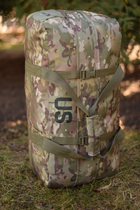 Сумка тактична баул US 65 л військова армійська сумка баул колір мультикам для передислокації ЗСУ - зображення 9