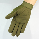 Перчатки мужские тактические текстильные размер ХL хаки цвета Код 68-0106 - изображение 2
