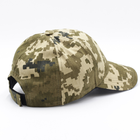 Бейсболка армійська без шевронів, камуфляжна кепка піксель, закритий бейс з регулюванням розміру 58р - зображення 3