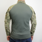 Боевая рубашка Убакс (размер XL), татическая футболка с длинным рукавом UBACS мужская армейская кофта с замком - изображение 2