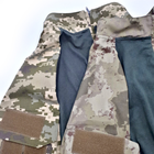 Бойова сорочка Убакс (розмір XXL) тактична футболка з довгим рукавом UBACS чоловіча армійська кофта з замком олива піксель убокс - зображення 3