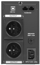 UPS Armac Office Line-Interactive 650VA LCD PL metalowy (O/650E/PSW) - obraz 4