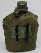 Набор армейская фляга с котелком в чехле BexShop военная фляга 1 литр и котелок 650 мл Олива (flask-olive) - изображение 4