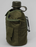 Набор армейская фляга с котелком в чехле BexShop военная фляга 1 литр и котелок 650 мл Олива (flask-olive) - изображение 5