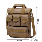 Військова армійська тактична сумка Розвідник тип-3 166 хакі - зображення 15