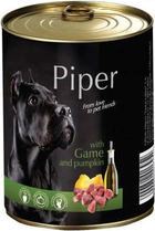 Mokra karma dla psów DOLINA NOTECI Piper z dziczyzną i dynią - puszka 400g (5902921300311) - obraz 1
