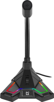 Mikrofon Defender Pitch GMC 200 LED Czarny (4714033646208) - obraz 2