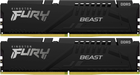 Оперативна пам'ять Kingston Fury DDR5-4800 32768 MB PC5-38400 (Kit of 2x16384) Beast Black (KF548C38BBK2-32) - зображення 1
