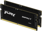 Оперативна пам'ять Kingston Fury SODIMM DDR5-5600 32768MB PC5-44800 (Kit of 2x16384) Impact 1Rx8 Black (KF556S40IBK2-32) - зображення 1