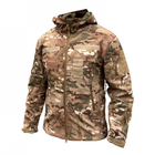 Куртка софтшел мультикам тактична куртка Softshell непромокаюча армійська куртка для військових розмір 2XL - зображення 3