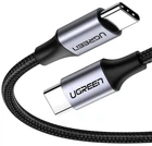 Кабель Ugreen US261 USB Type-C to USB Type-C 60Вт Round Cable Nickel Plating Aluminum Shell 3A 0.5 м Black/Gray (UGR-50149)