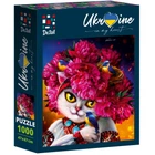 Пазли White cat in the pink wreath по 1000 подітий. у коробці 30*24*6см Vladi Toys DT1000-05 Vladi Toys