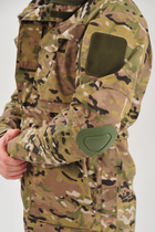 Військова тактична куртка мультикам камуфляж з налокітниками Multicam Україна кітель горка 56 - зображення 4