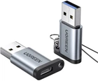 Адаптер Ugreen US276 USB 3.0 A Male to USB-C 3.1 Female Adapter Gray (UGR-50533)
