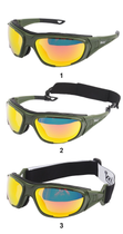 Очки тактические Daisy c9 олива защитные спортивные с поляризацией + 4 сменных линзы - изображение 3