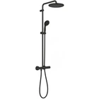 Душевая система с термостатом GROHE QuickFix Vitalio Start 266772430 с верхним душем латунь черная CV031147