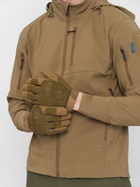 Тактичні військові рукавички UAD ARES сенсорні повнопалі Койот M (UAD0022M) - зображення 2