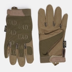 Тактические военные перчатки UAD ARES полнопалые сенсорные Койот L (UAD0022L) - изображение 1