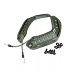 Рейкове кріплення для шолома FAST - Рейки на каску шолом фаст для навушників, нічника, екшн-камери Clefers Tac Зелені - зображення 1
