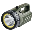 Ліхтар ручний світлодіодний два режими освітлення EMOS P2308 10 Вт LED + COB LED з ручкою для зручного користування аккамулятором зелений з АВС пластику
