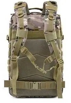 Мужской штурмовой рюкзак сумка на плечи ранец прочный и многофункциональный для активного отдыха армии OXFORD 900D система MOLLE Камуфляж 45 л - изображение 3
