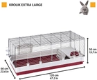 Klatka dla królików Ferplast Krolik X-Large 120x60x50 cm zielona (57071517) - obraz 2