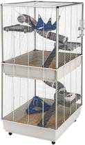 Клітка для гризунів FERPLAST Furet Tower 75x80x161 см Сіра (8010690075761) - зображення 1