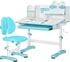 Комплект меблів Mealux BD-29 Panda XL Стіл + стілець + полиця Blue (BD-29 BL)