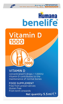 Вітамін Д3 Humana benelife D3 1000 МО, 5,5 мл - зображення 1