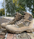 Берцы короткие облегченные, обувь для военных KROK BU01, 42 размер, хаки, 01.42 - изображение 1